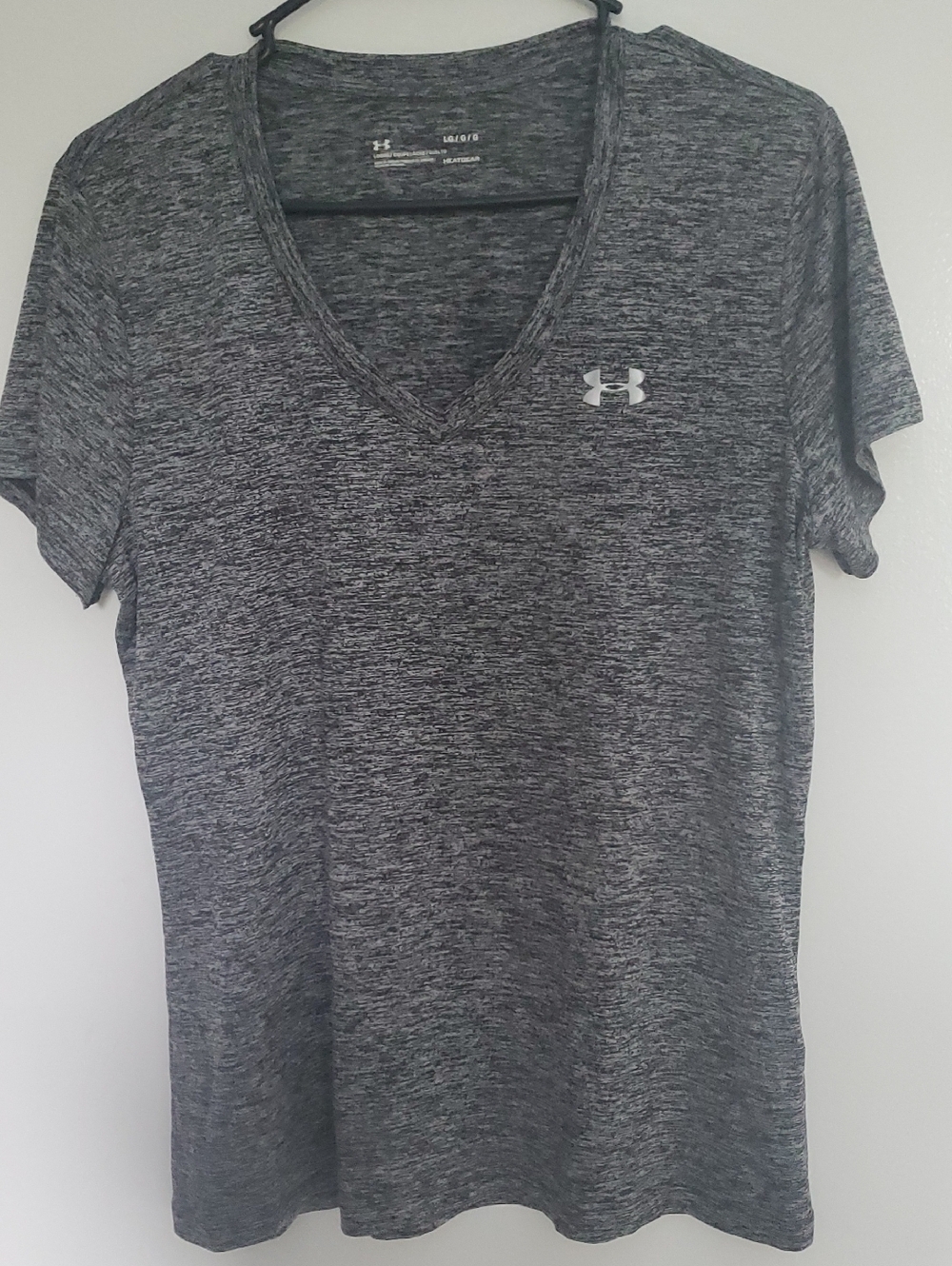 Under Armour Gray Heather V-Neck Performance Tee